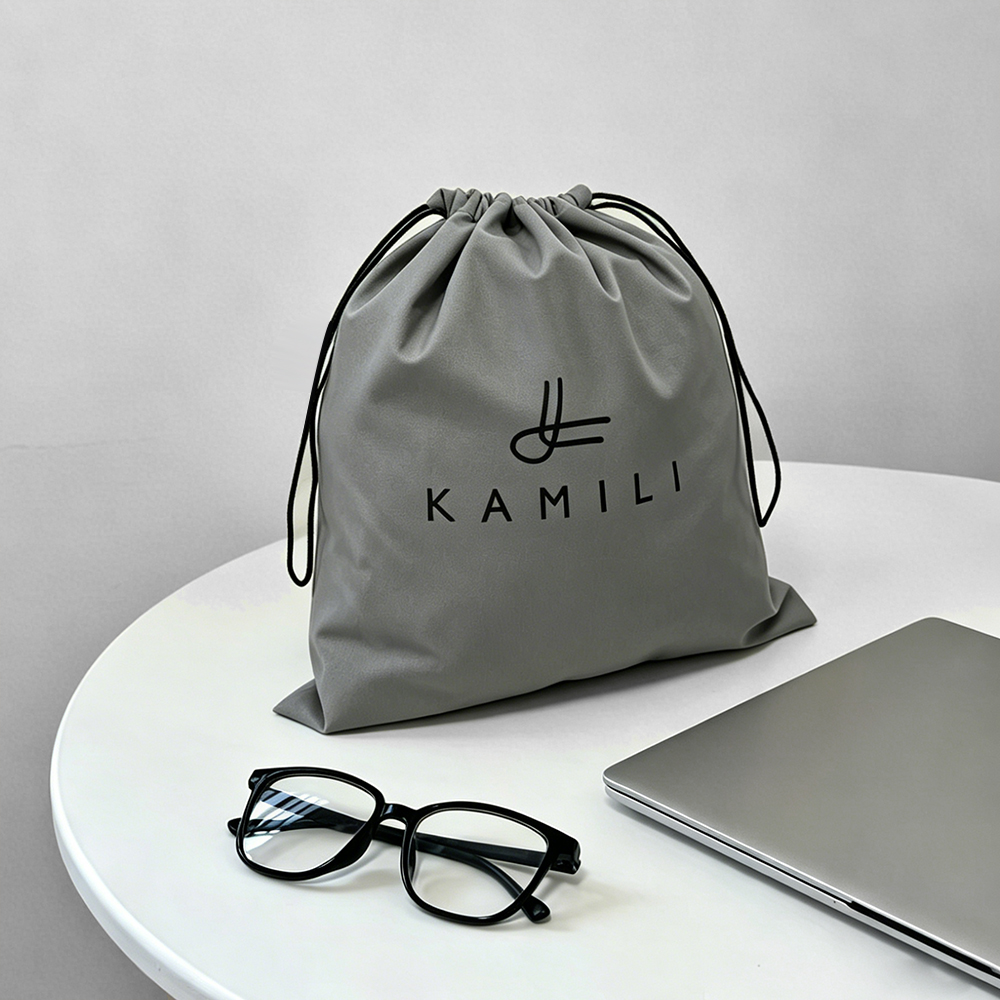 Custom Silk Screen Printed Cotton Drawstring Bags | Wholesale Natural ...